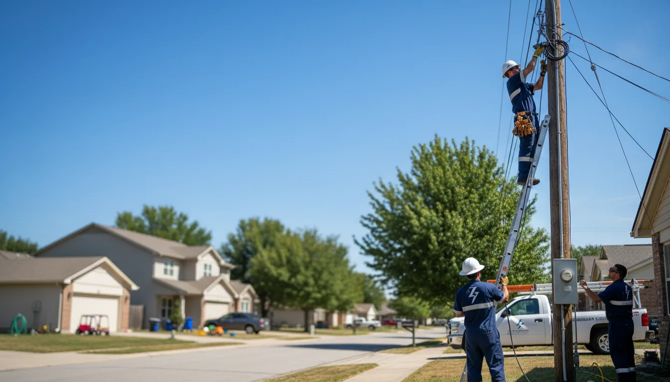 Residential electrician providing installation services in Arrowsmith, IL